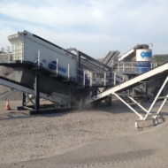 QMS Aggregate Processing Equipment Inclined Screens On Site